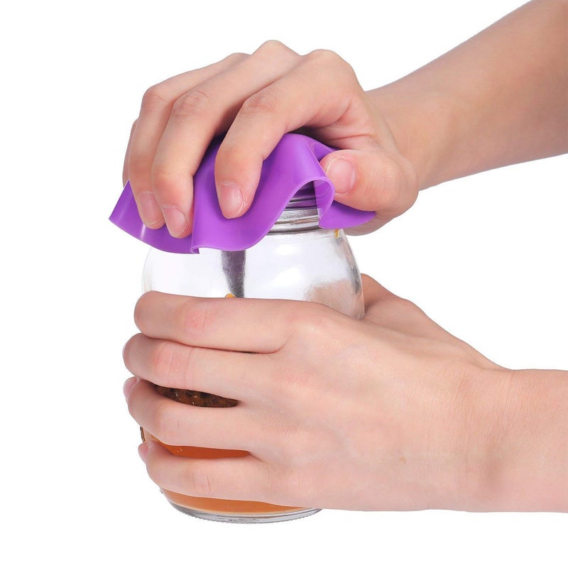 Chuangdi 8 Pcs Jar Opener Rubber Jar Gripper Pads 5'' Round Coasters Heat Insulation Pad Trivet Non Tear Multi-Purpose Bottle Lid Openers for Arthritic Weak Hands Kitchen Supplies(Bright Color) - Image 3